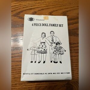Dollhouse miniature family by Chadwick in 197